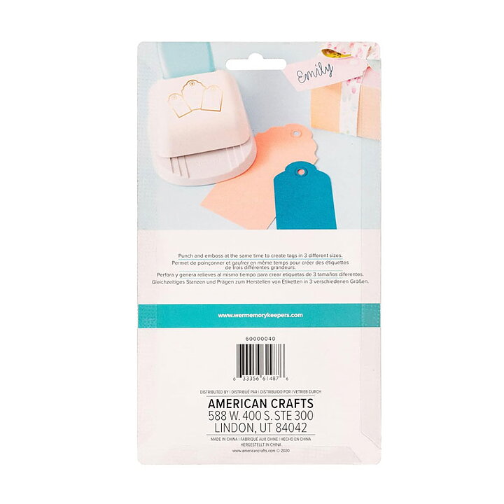 We R Memory Keepers 3-In-1 Punch -Rounded Tag