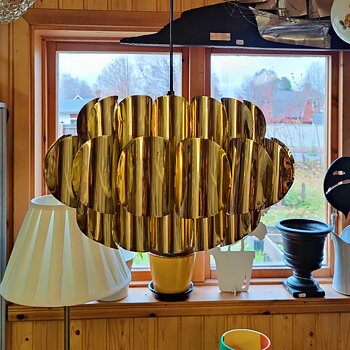 Taklampa mässing 1960-70-tal