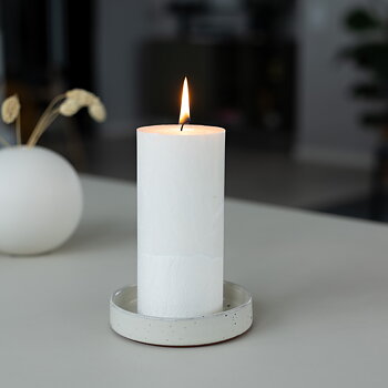 Shea pillar candle 67x150 mm  White