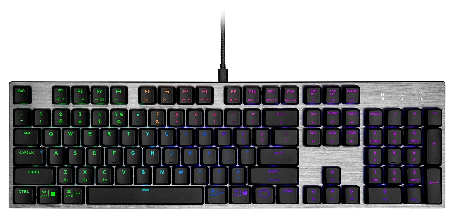 Cooler Master SK652 Wired Low Profile RGB Gamingtangentbord