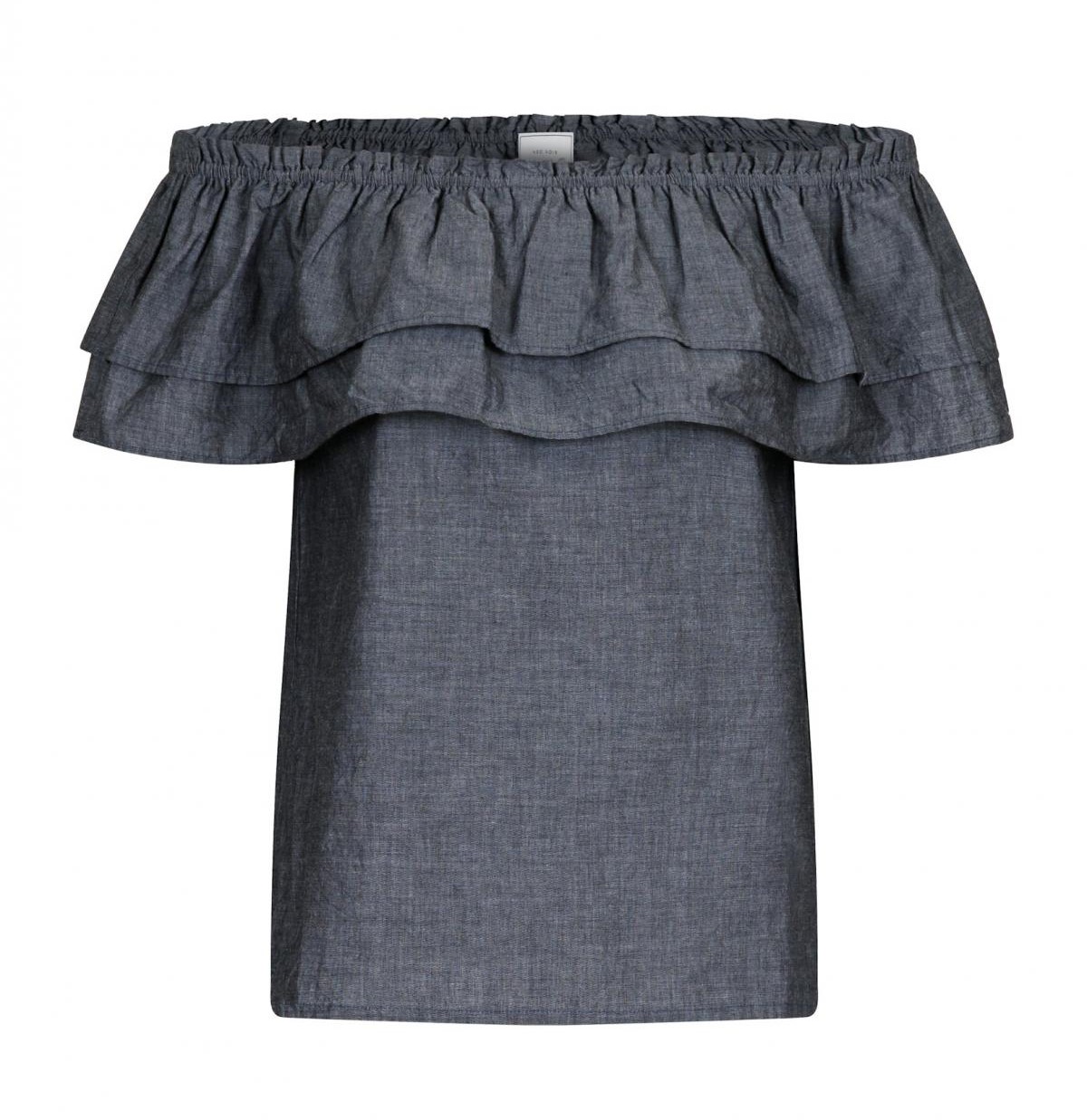 Neo Noir Austin Chambray Top, Black
