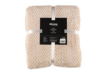 Pläd Honey 130 x 170 cm beige