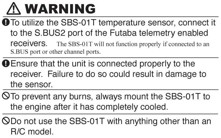 Futaba Temperatur Telemetrisensor Loop S.BUS2 - 5