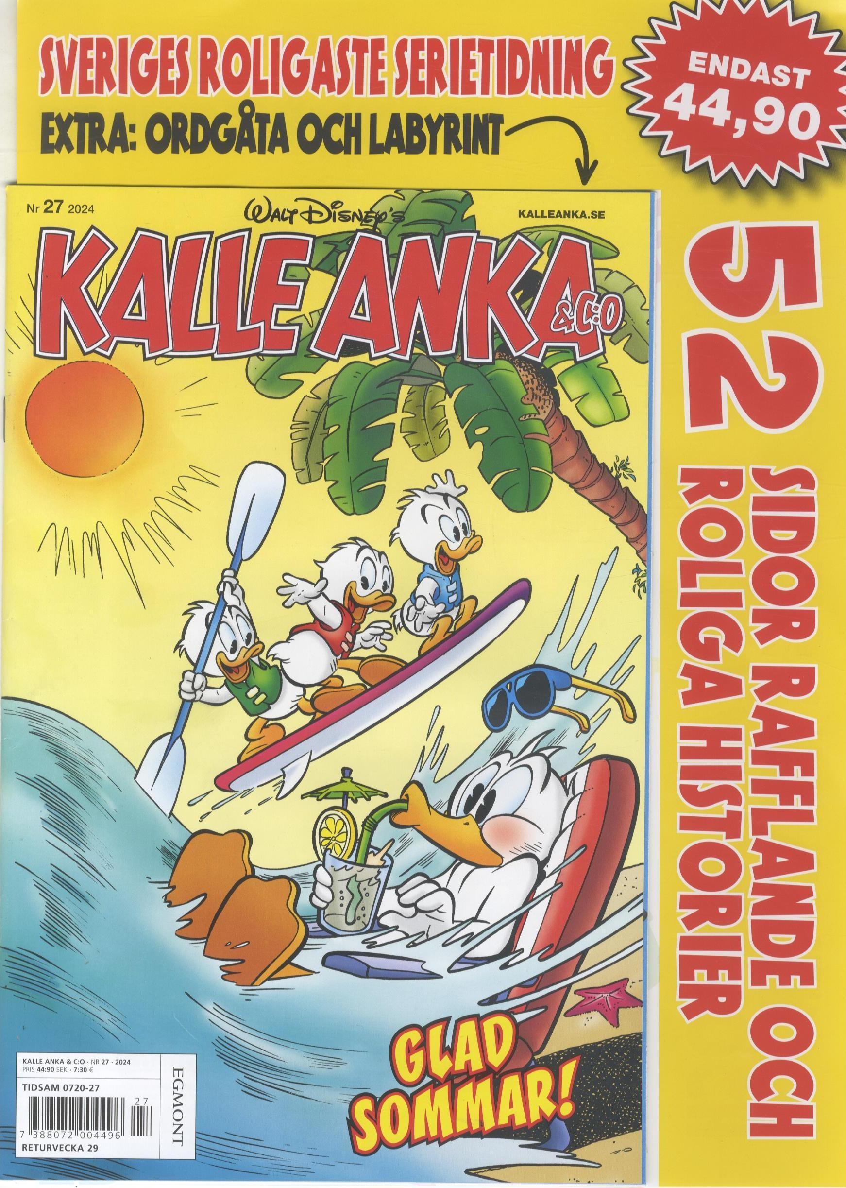Kalle Anka & CO nr 27 2024, Extra: Ordgåta & labyrint!