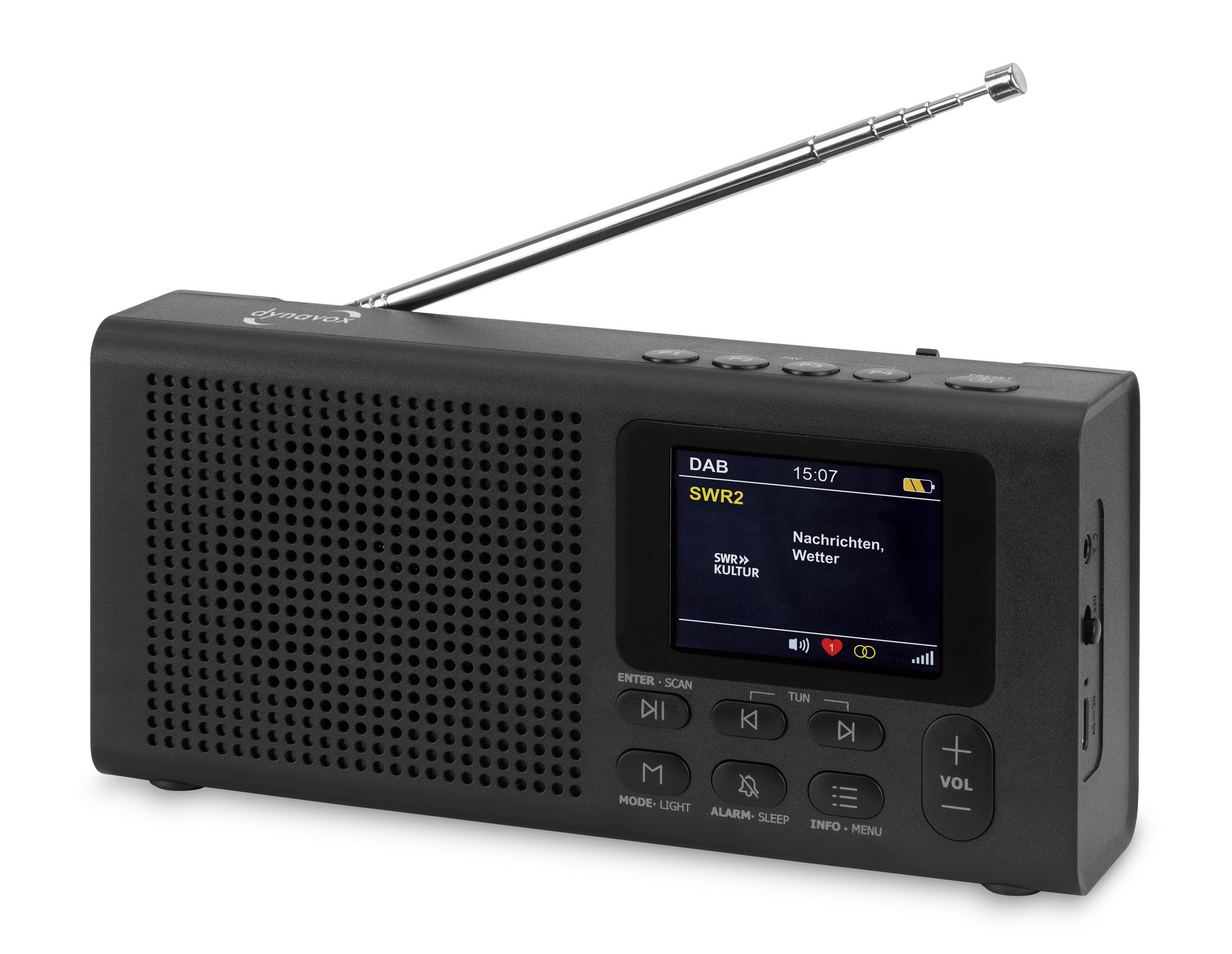 Dynavox DBT 200 Reseradio (Nät eller Batteridriven) - 5