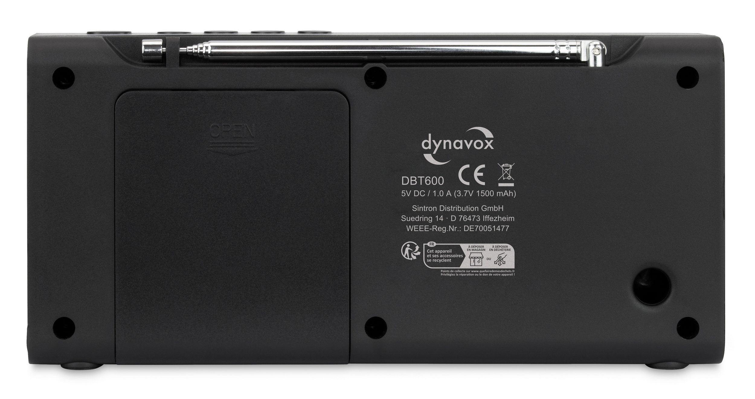 Dynavox DBT 200 Reseradio (Nät eller Batteridriven) - 6