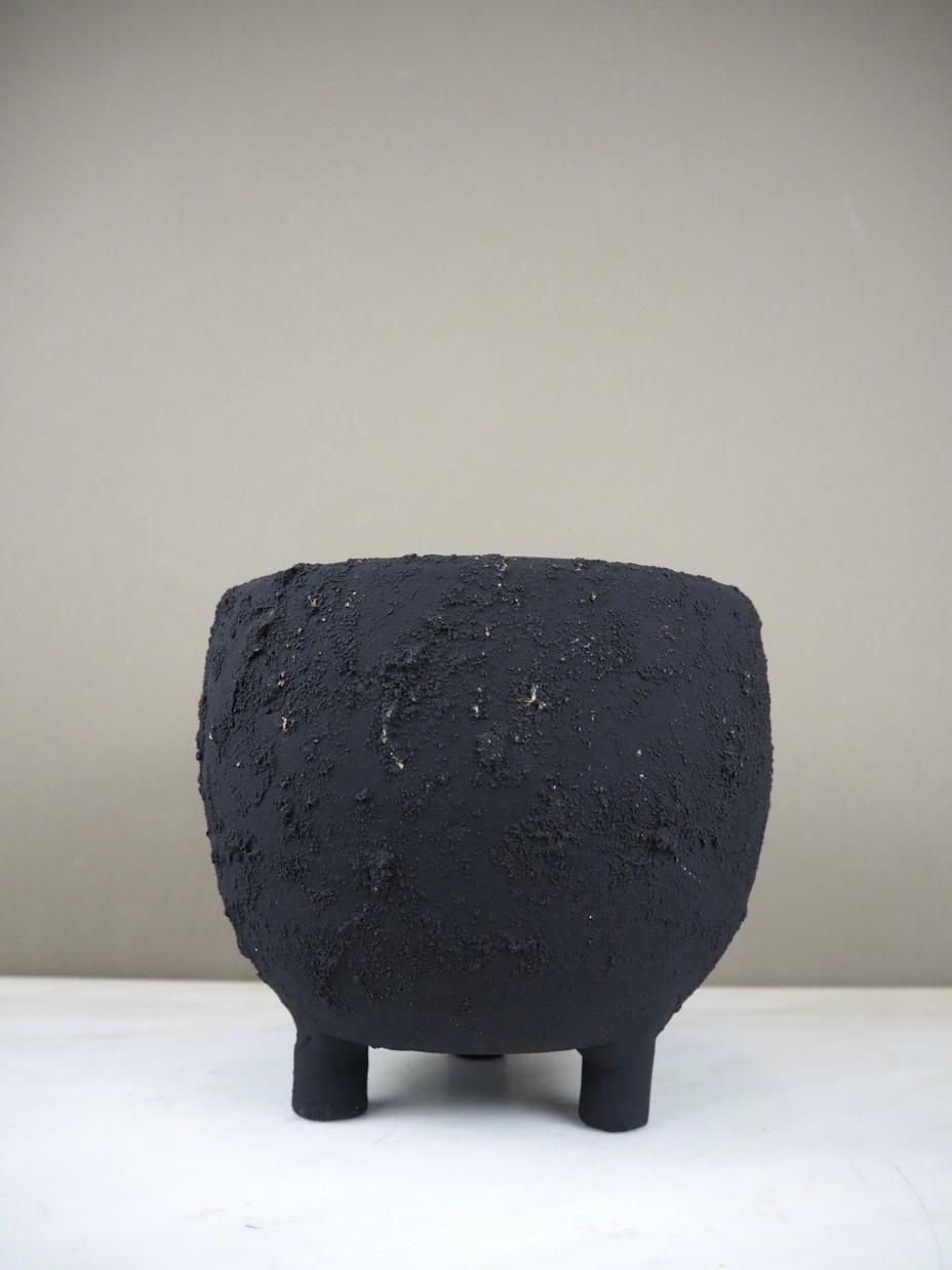 Kruka Svart - Ball Shape S - 2