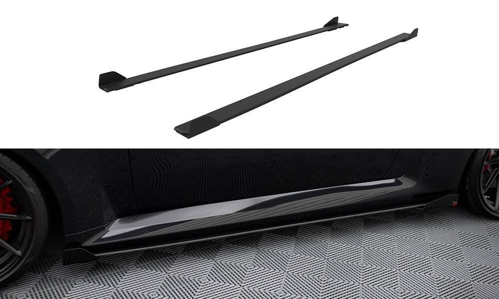 Maxton - STREET PRO SIDE SKIRTS DIFFUSERS V.1 + FLAPS BMW M2 G87