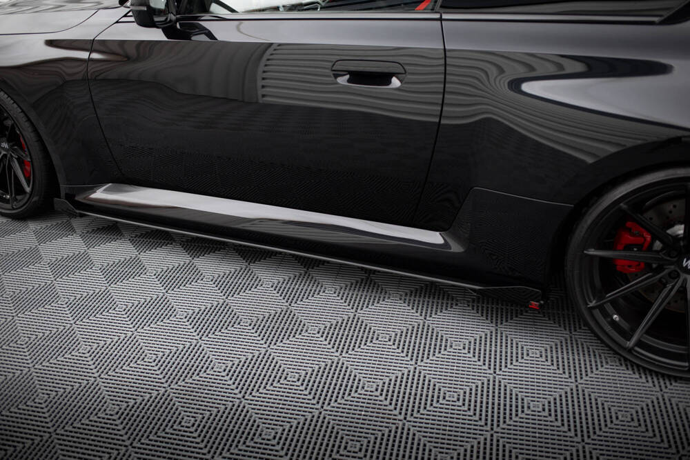 Maxton - STREET PRO SIDE SKIRTS DIFFUSERS V.1 + FLAPS BMW M2 G87 - 4