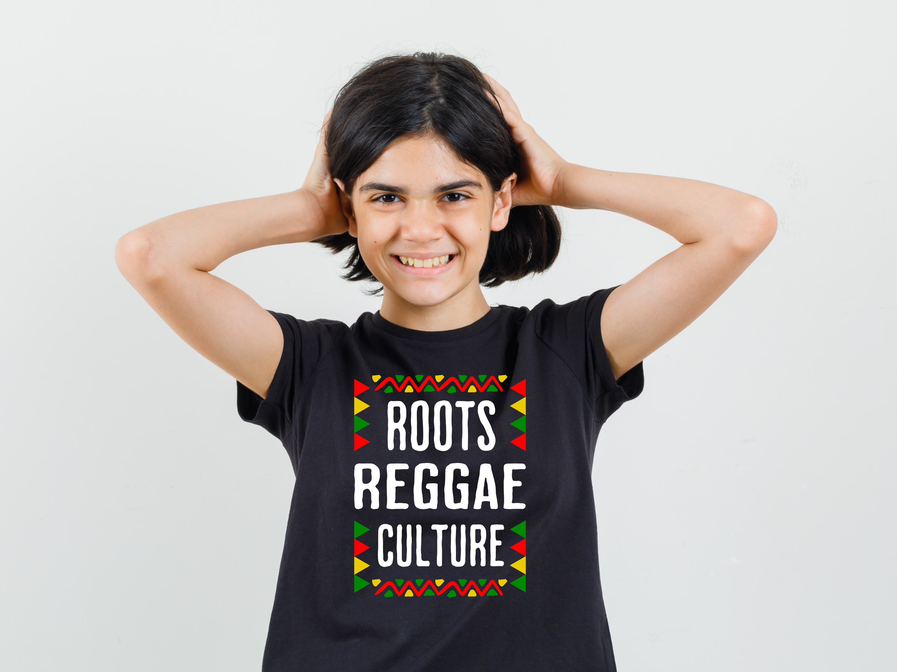 Roots Reggae Culture Kids T-shirt Black