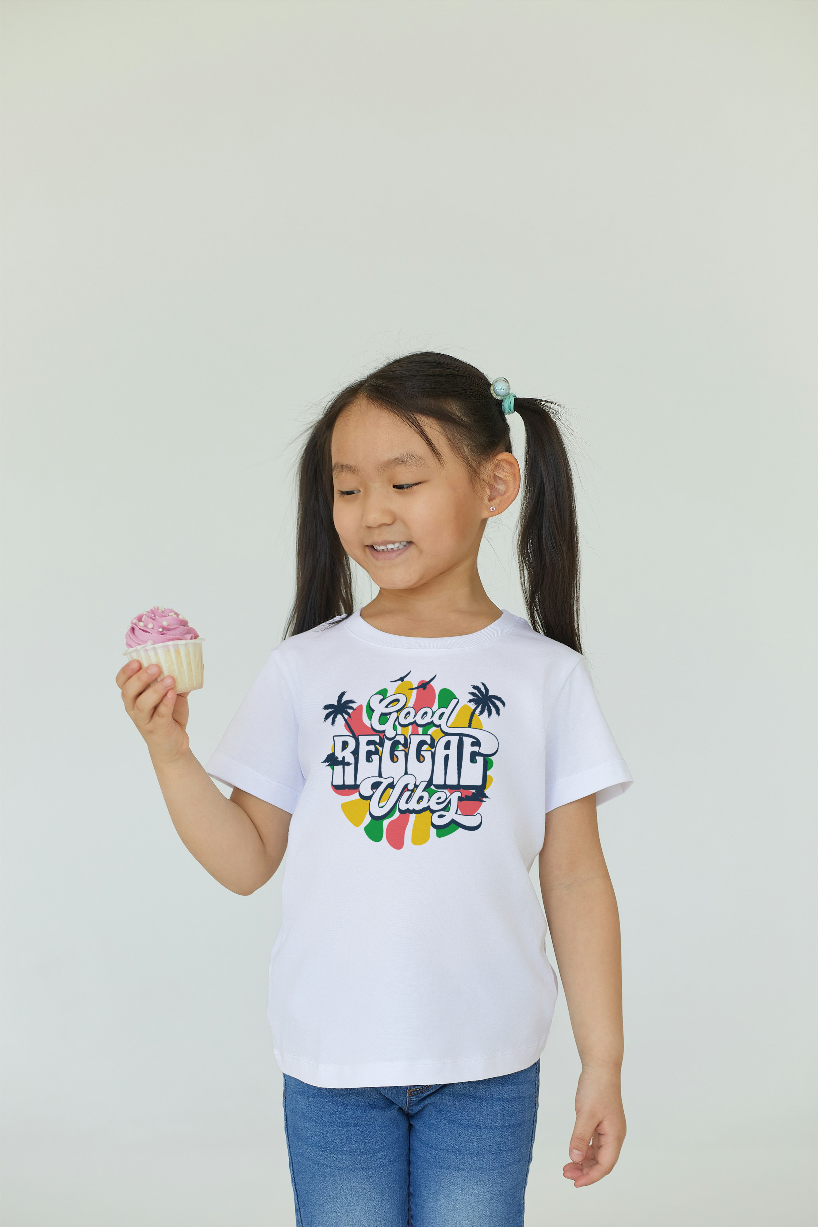 Good Reggae Vibes Kids T-shirt White