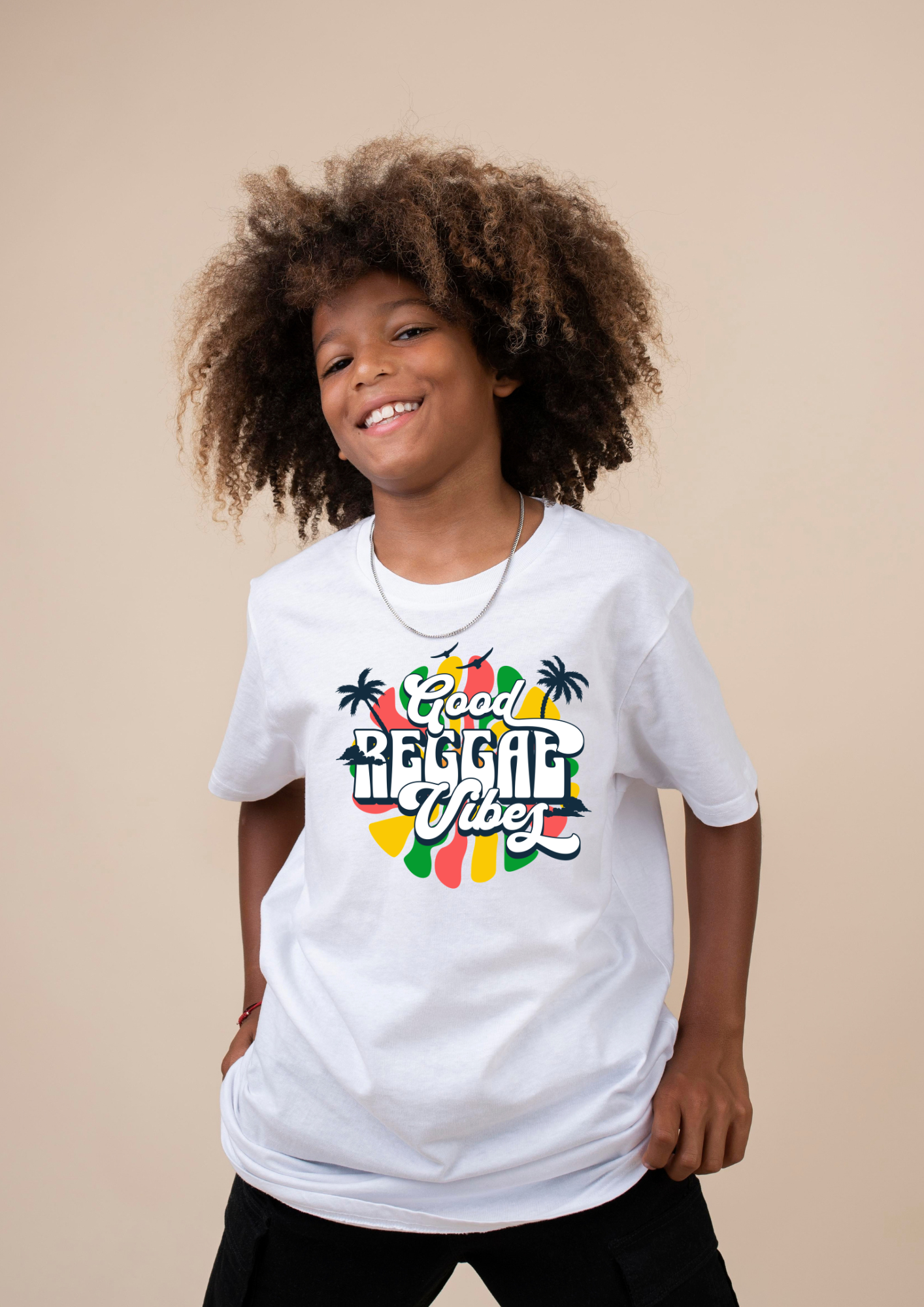 Roots Reggae Culture Kids T-shirt Black