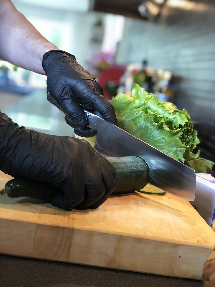 Nitril Engångshandske Puderfri  S - XL - 6