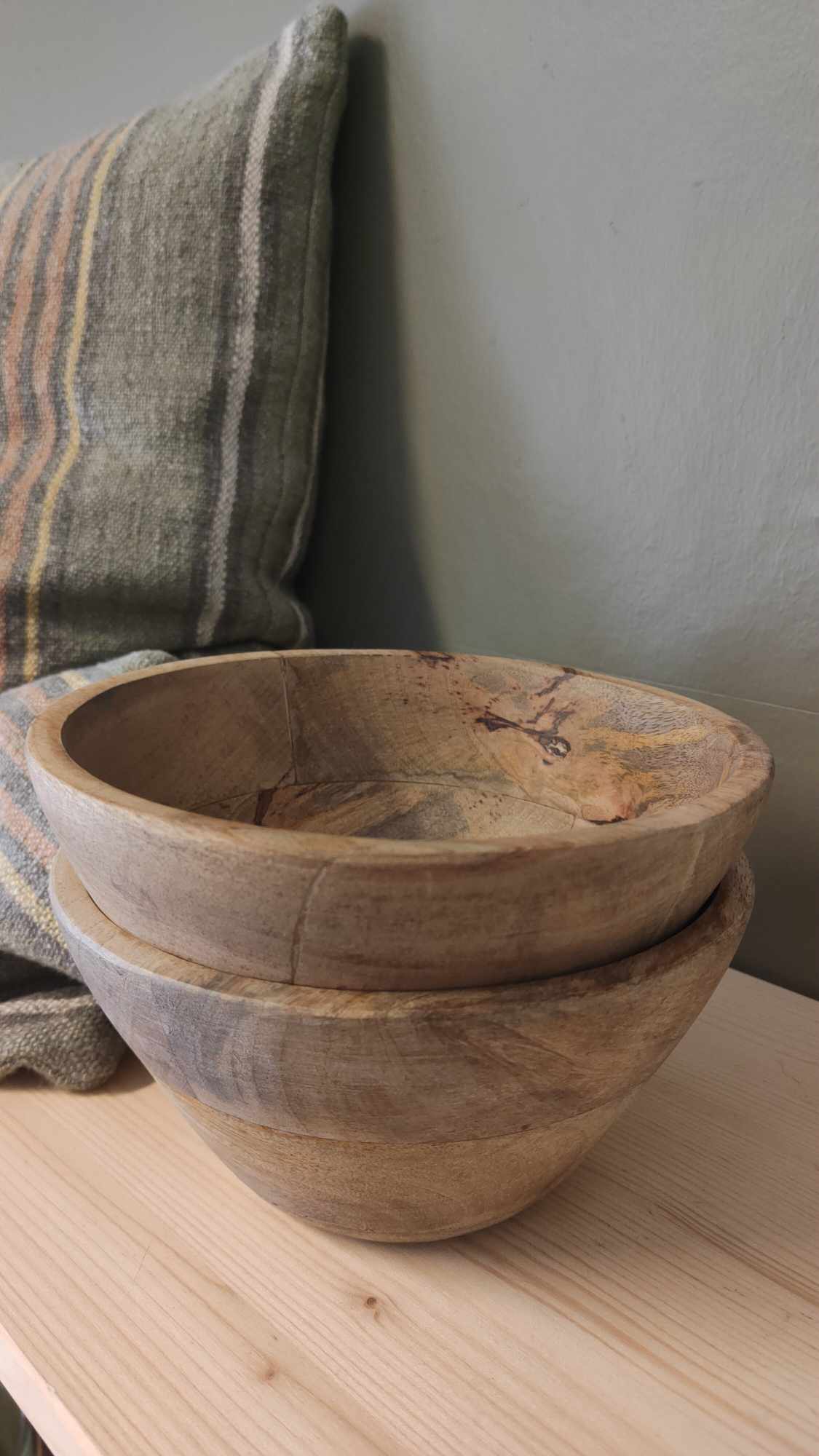 Skål trä handmade Ø19