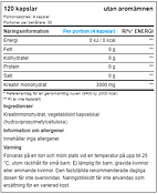 Creatin kapslar från Applied Nutrition innehållsförteckning