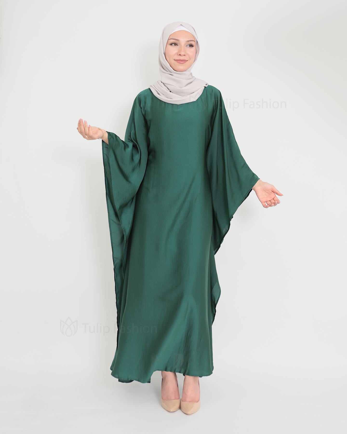 Halima  Abaya - Grön