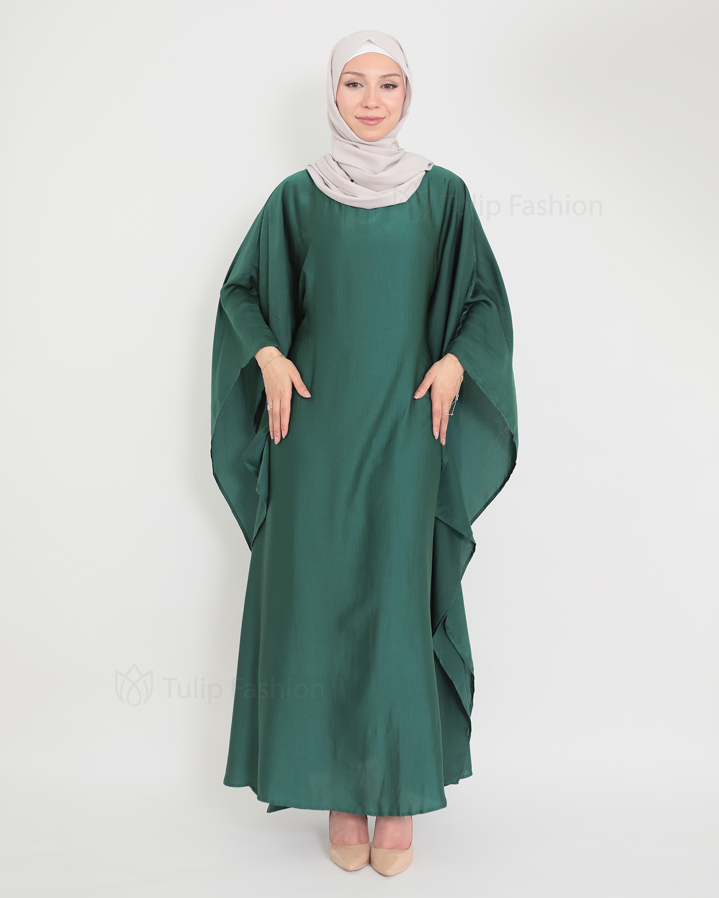 Halima  Abaya - Grön - 3