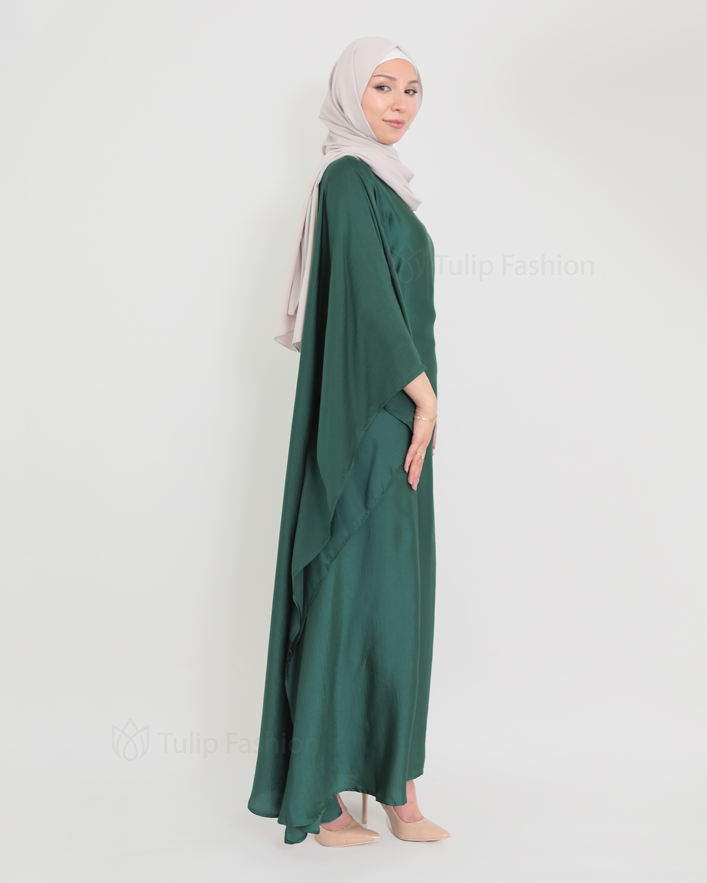 Halima  Abaya - Grön - 5