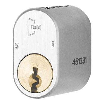 Cylinder 2237S med 4 nycklar Krom