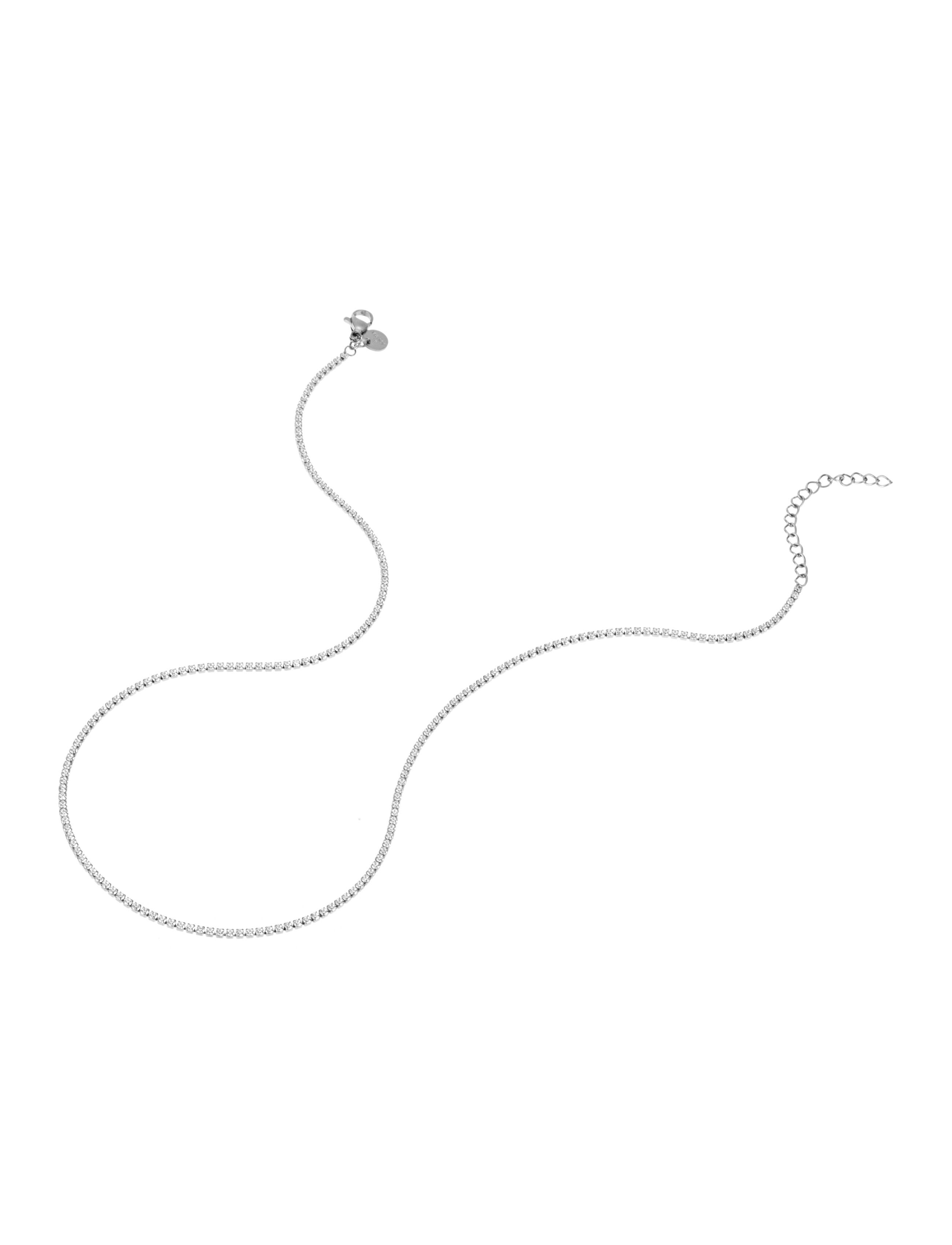 Cloé tennisnecklace steel - 2