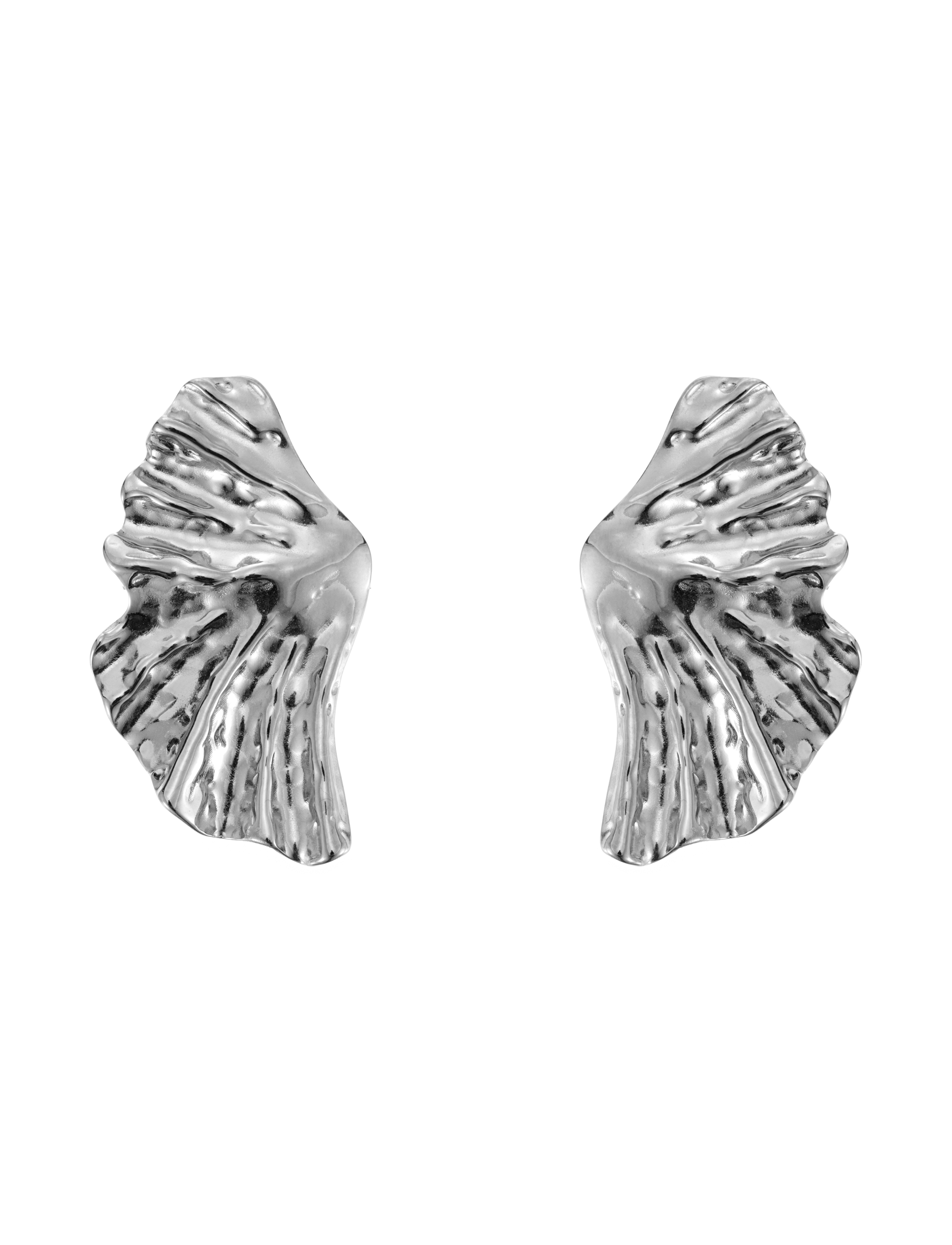 Feather earring steel