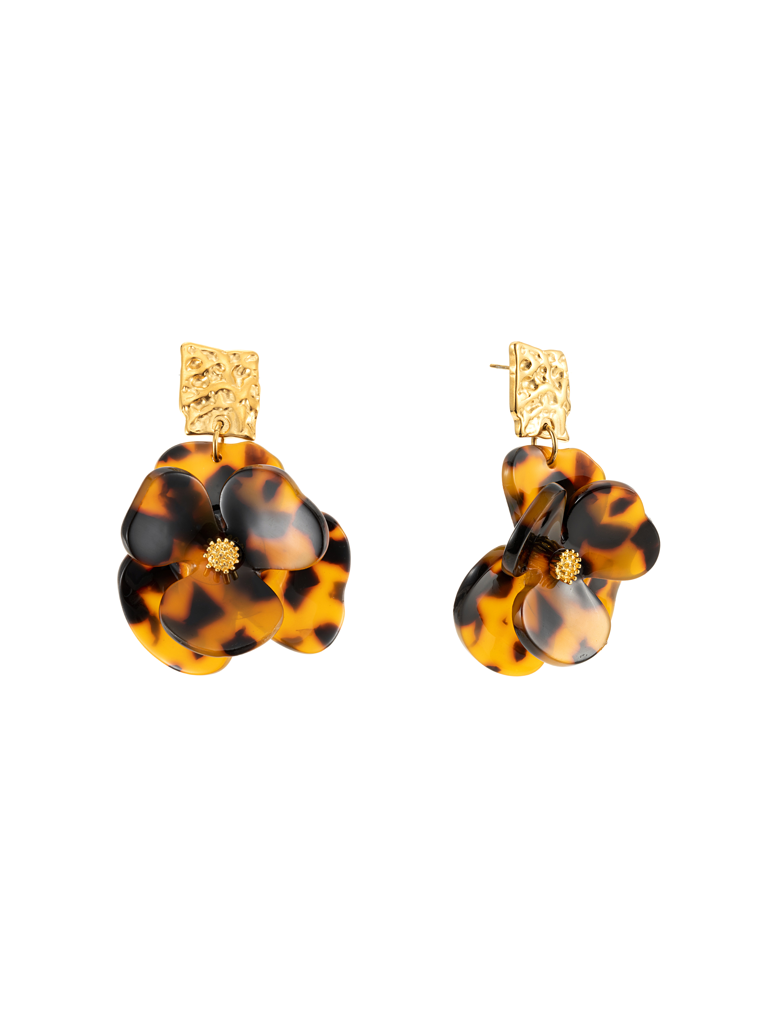 Flower dream earring leopard - 4