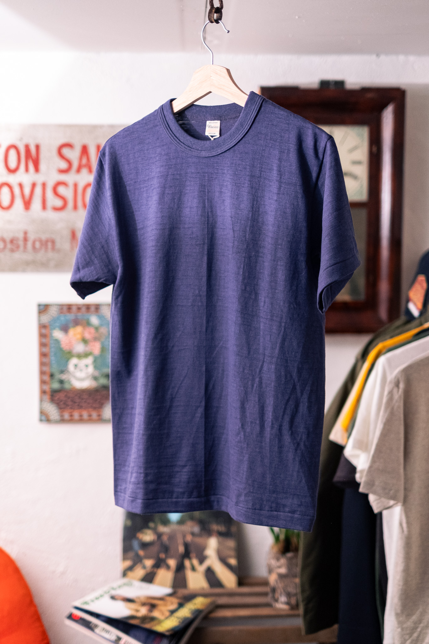 Warehouse & Co - Lot 4601 Crew Neck T-Shirt Eggplant/Navy