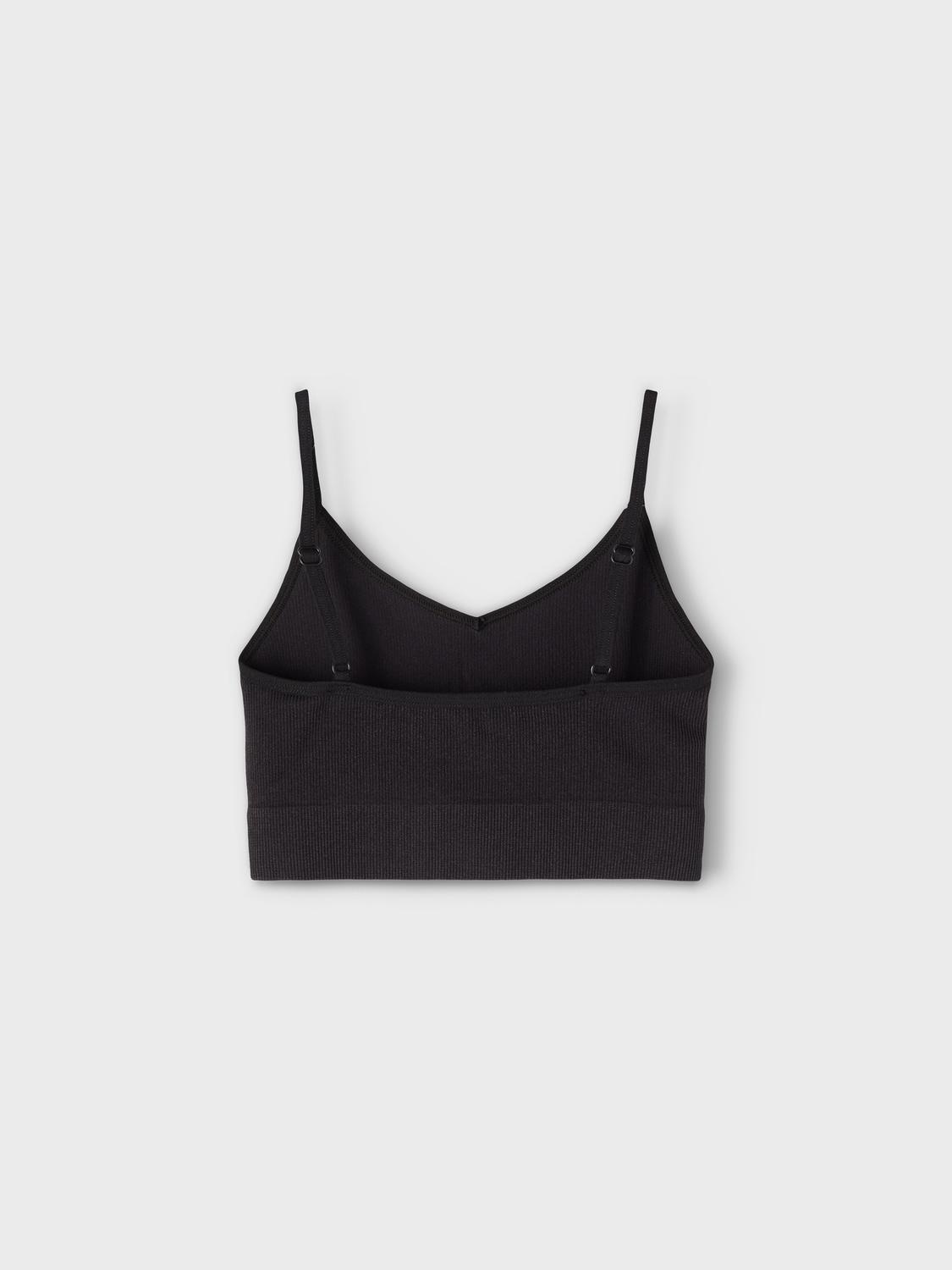 NLFKAILEY RIB BRALETTE 2PACK NOOS Black - 4
