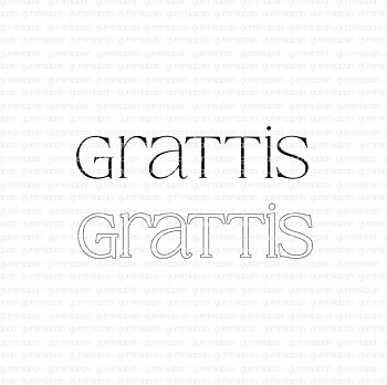 Gummiapan stämpel - Grattis
