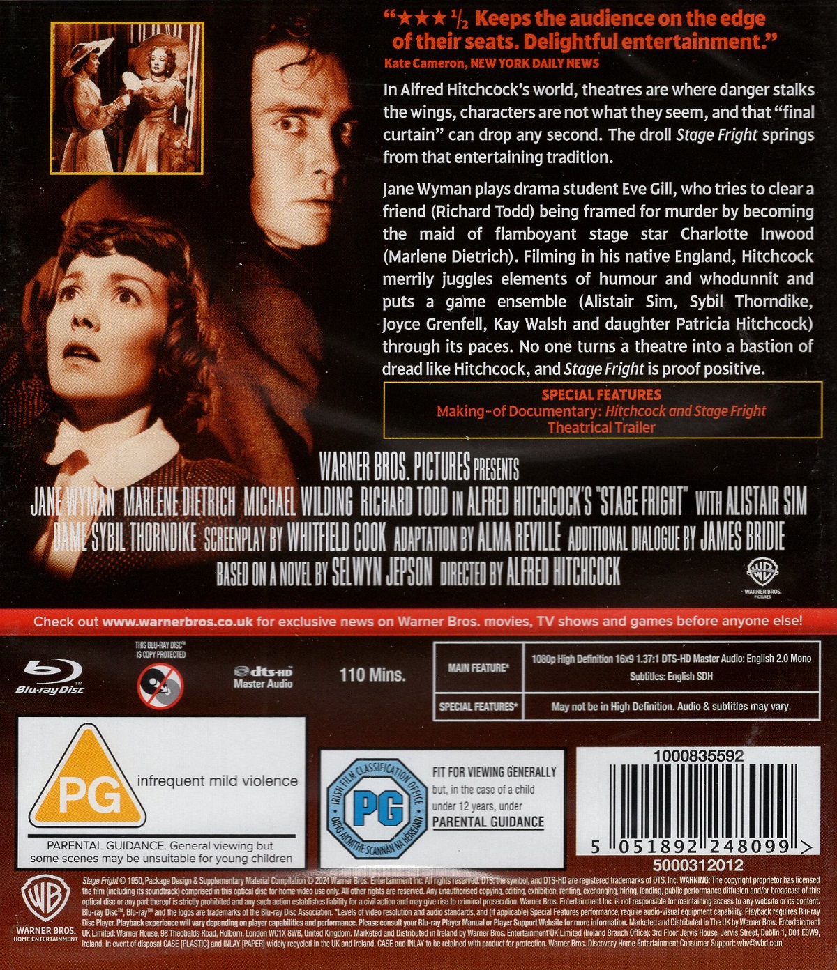 Stage Fright (ej svensk text) (Blu-ray) - 2