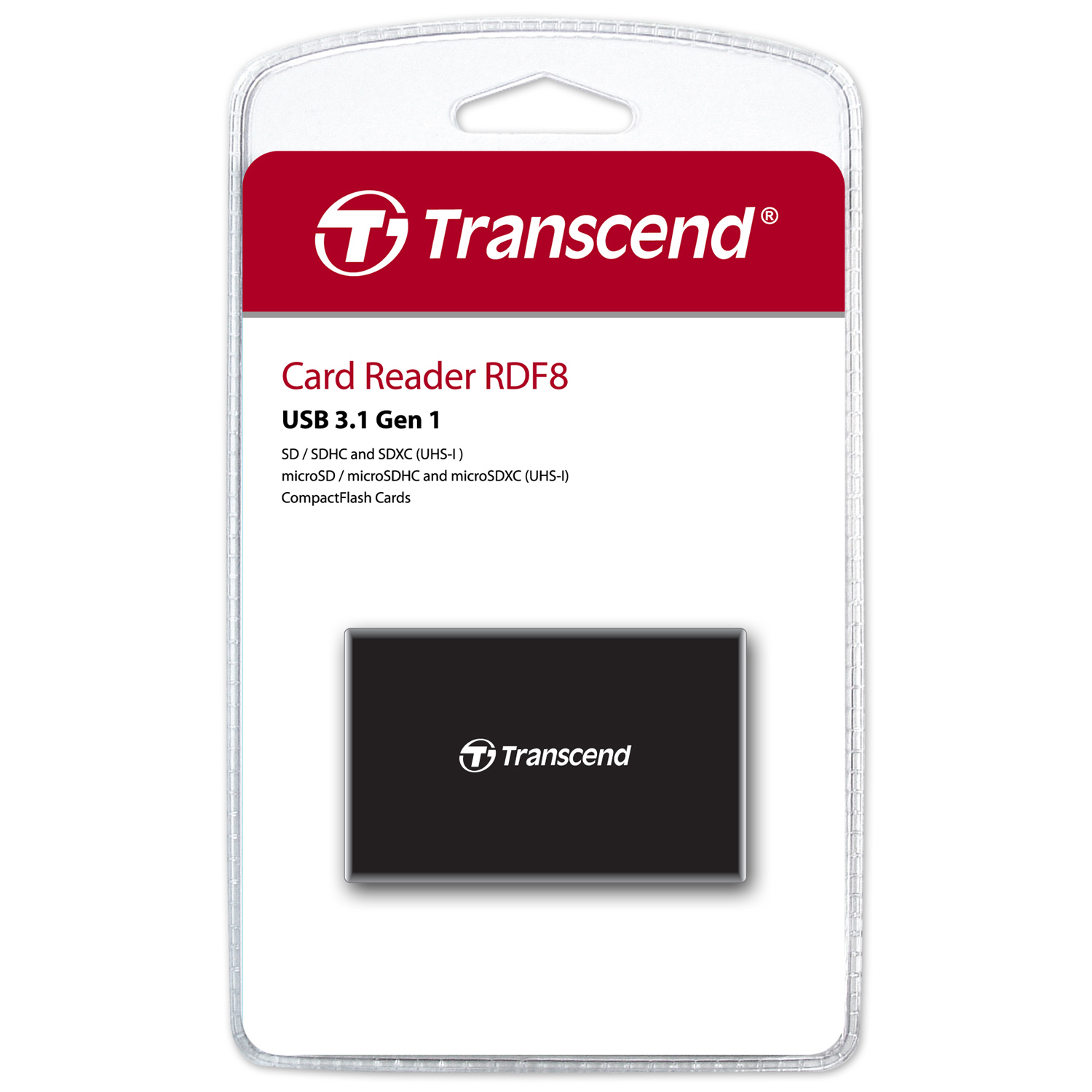 TRANSCEND Multiläsare F8 USB 3.1 Svart - 2