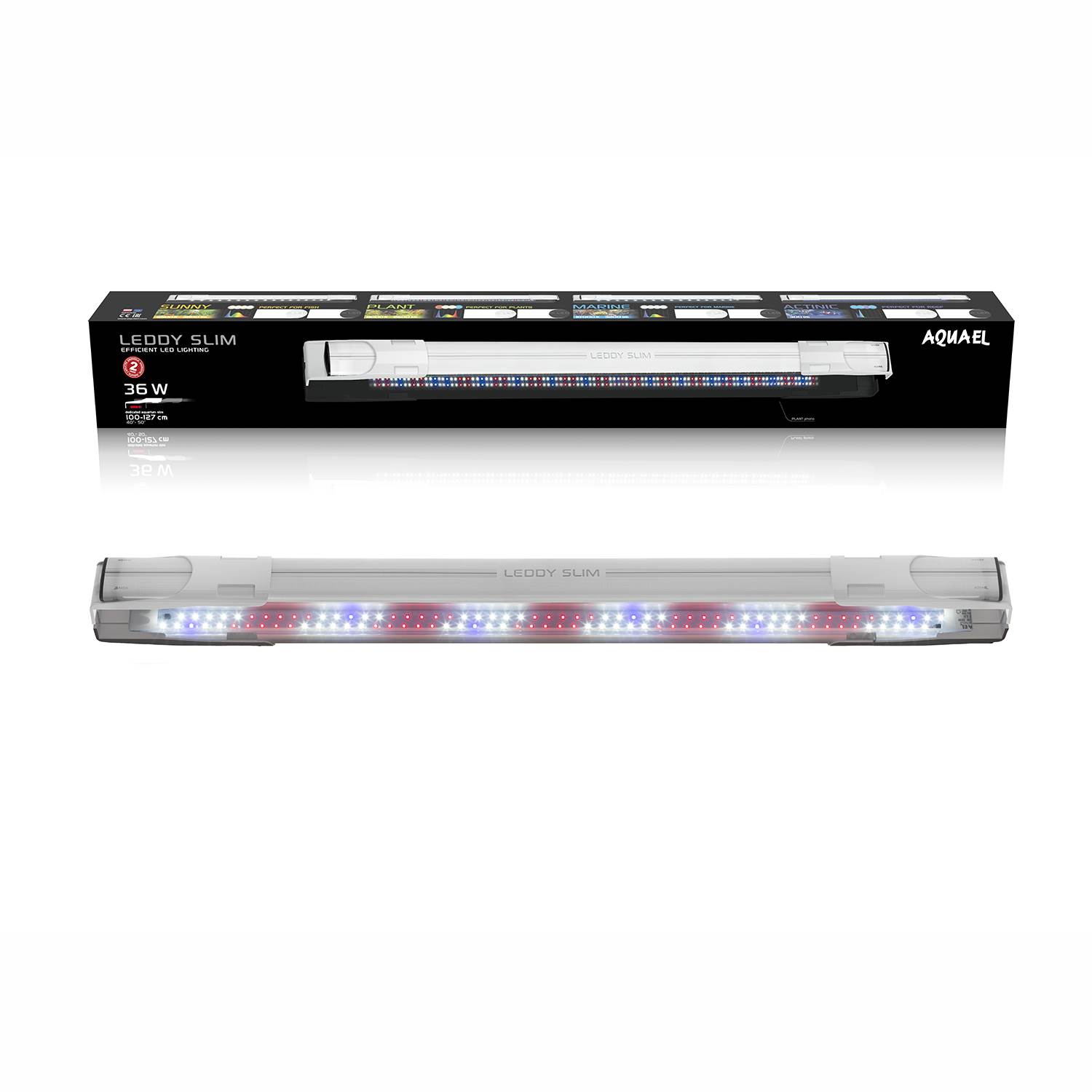 Aquael Leddy Slim Plant 36w 100-127 cm, (Flera Varianter)