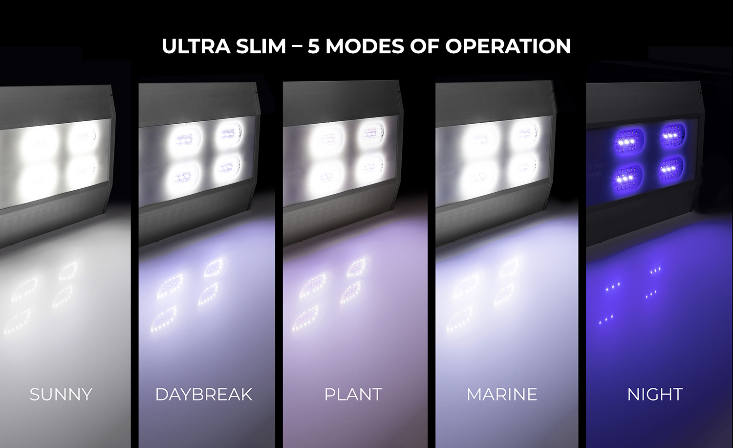 Aquael Ultra Slim BT 90 LxBxH: 87,4x25,2x1,7 cm, 90w - 10