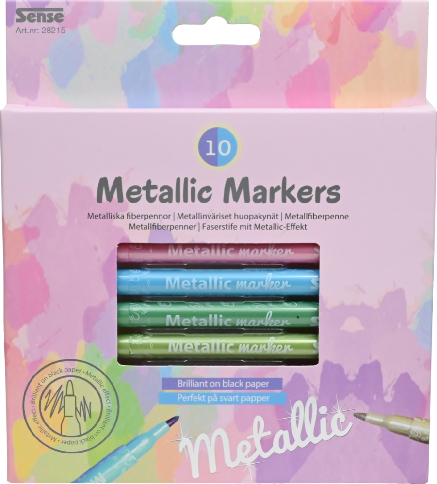 METALLIC MARKERS 10-P