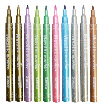 METALLIC MARKERS 10-P