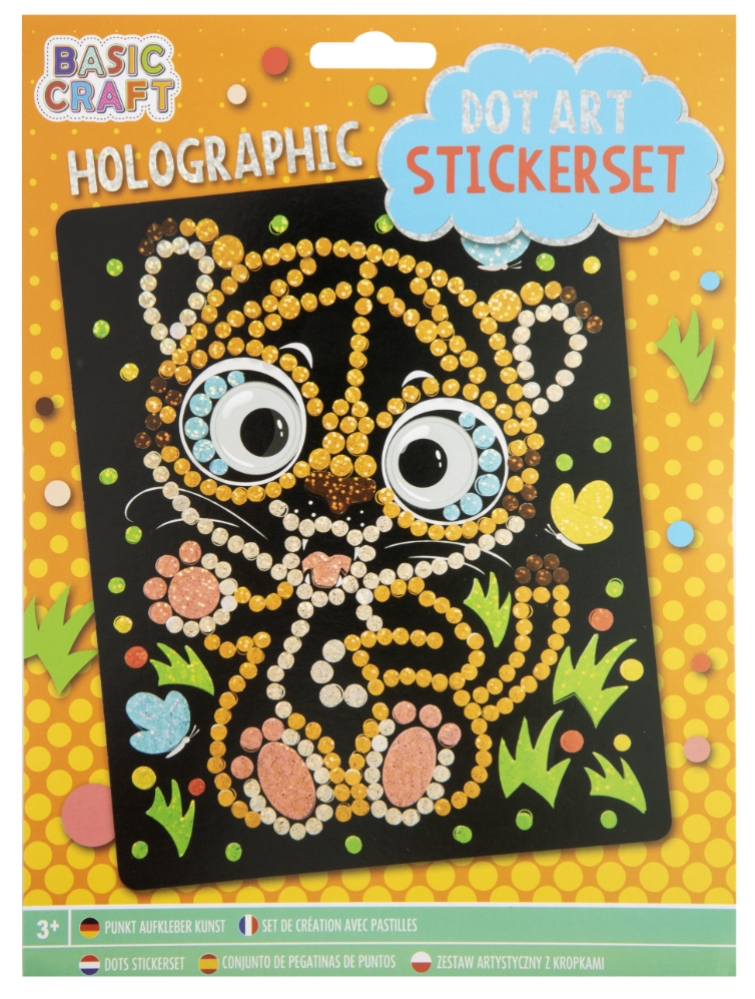 HOLOGRAPHIC DOT STICKER SET - 4