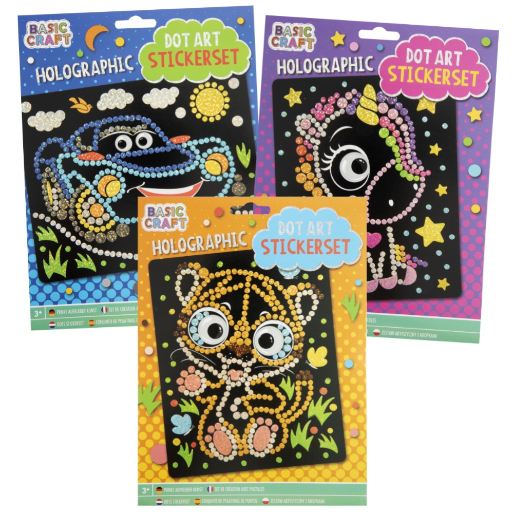 HOLOGRAPHIC DOT STICKER SET