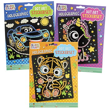 HOLOGRAPHIC DOT STICKER SET