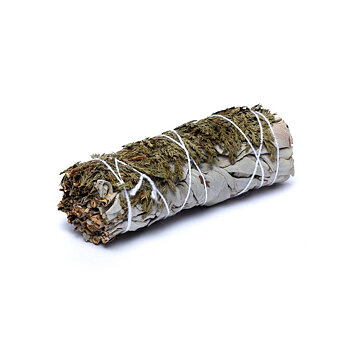 Vit salvia smudge med cederträ  S set om 2