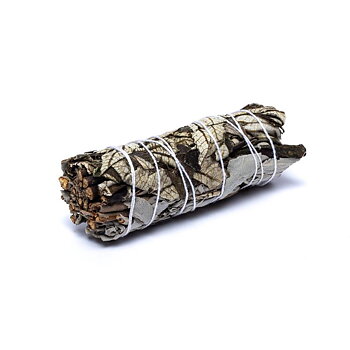 Vit salvia smudge med yerba santa S set om 2