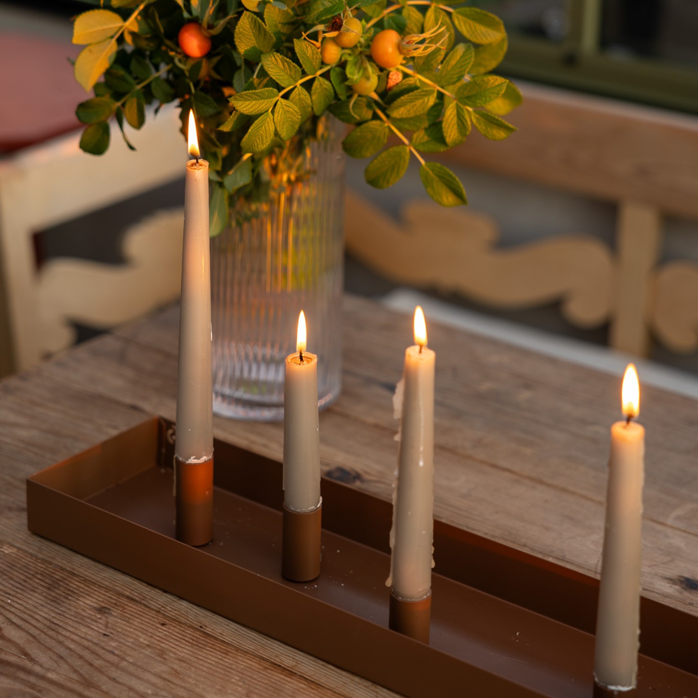 Ljusstake Sund - Brun