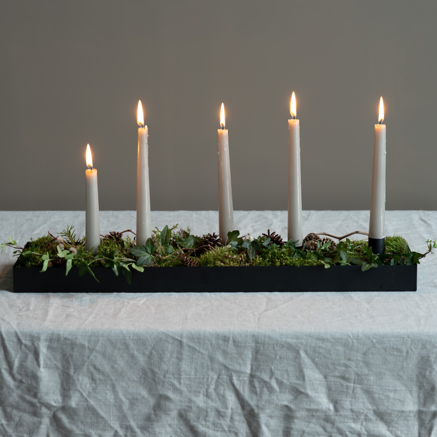 Ljusstake Sund - Svart