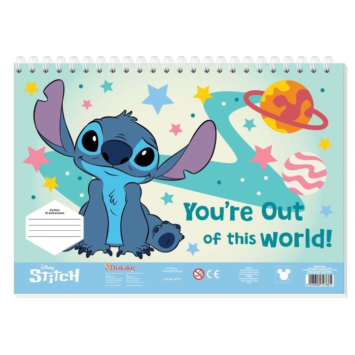 Stitch Disney Målarbok med Klistermärken