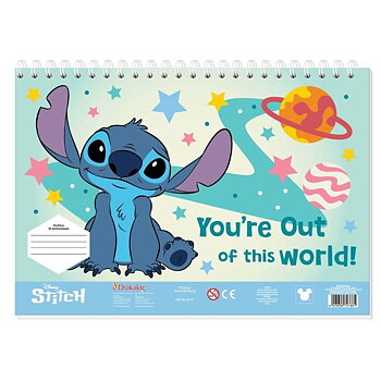 Stitch Disney Målarbok med Klistermärken