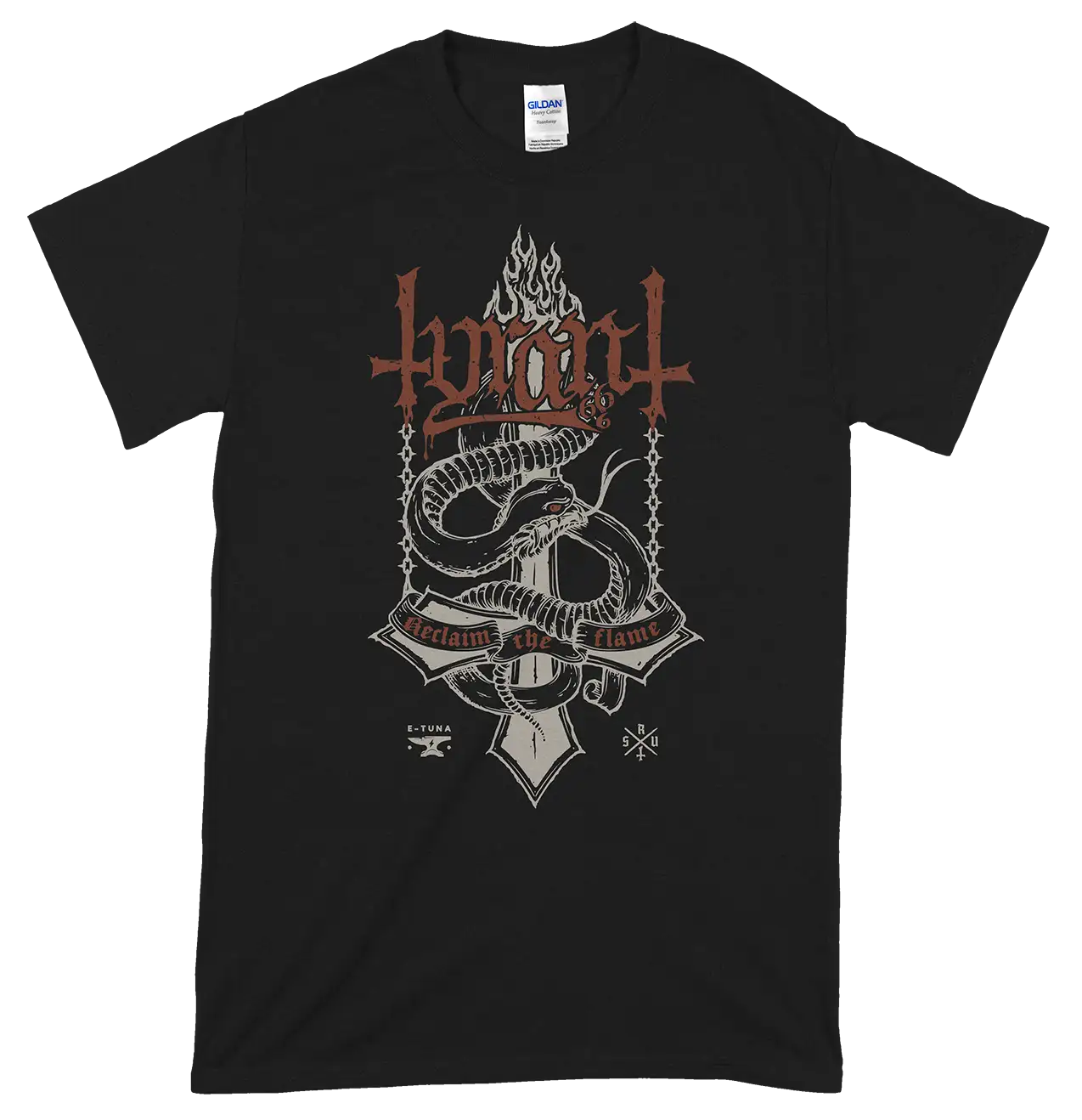 TYRANT - Snakecross Black T-shirt