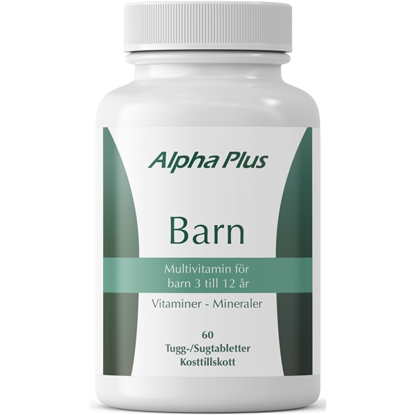 Barn Multivitamin 3-12 år 60 tabletter