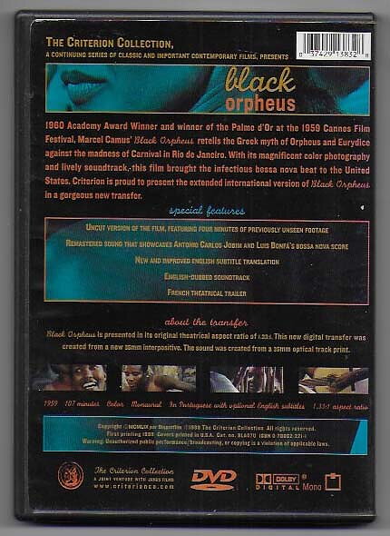 Black Orpheus DVD Criterion Collection