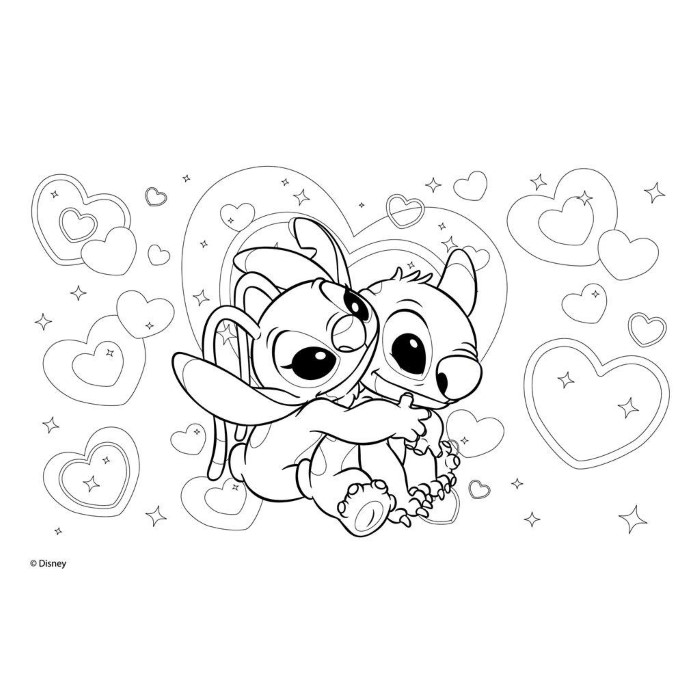 Stitch Disney Målarbok med Klistermärken RS - 5