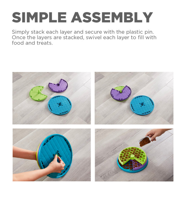 Nina Ottosson Puppy Lickin' Layers - Dog Puzzle & Feeder In One - 4