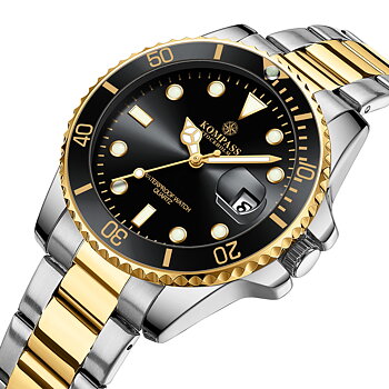Kompass OceanXplorer Silver Gold Black